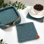 Nertų padėkliukų rinkinys su dėžute